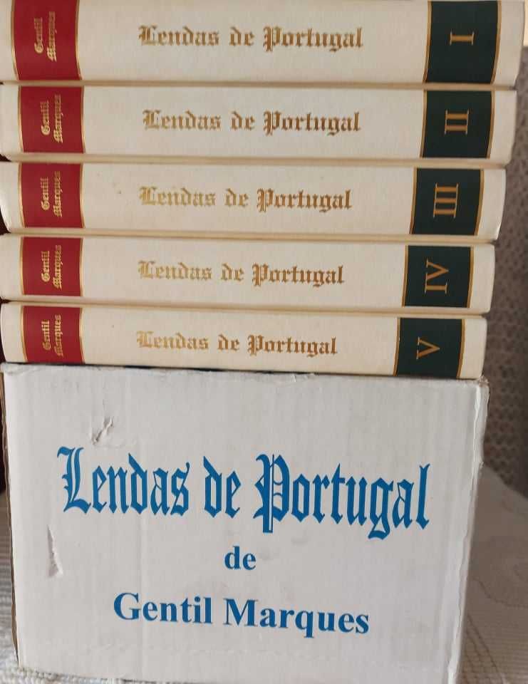 Lendas de Portugal - Gentil Marques - 5 livros novos na caixa original