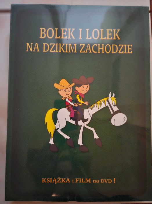 Książka i film na DVD: Bolek i Lolek na dzikim zachodzie.  zafoliowany