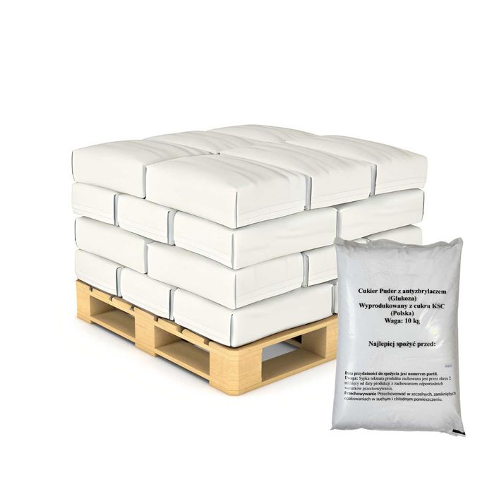 Polski cukier puder 10kg w worku foliowym - Cukrowe.com