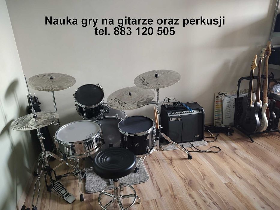 Nauka gry na gitarze perkusji keyboardzie