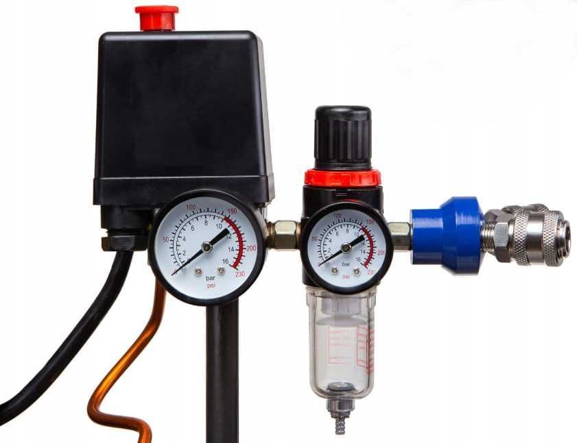 Компресор Torpeda масляний / двопоршневий компрессор 2,2кВт 50л 10 бар