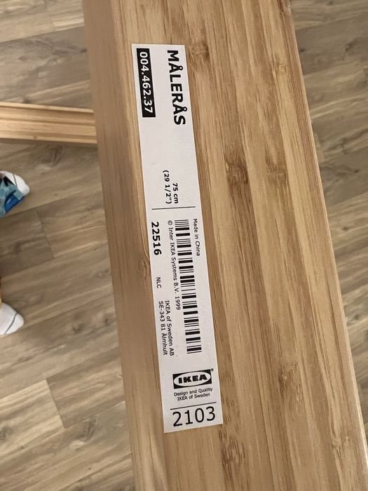 Półka na zdjęcia, bambus, 75 cm