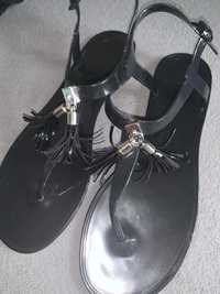 Sandałki japonki czarne