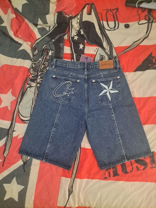 Corteiz C-Star denim jorts