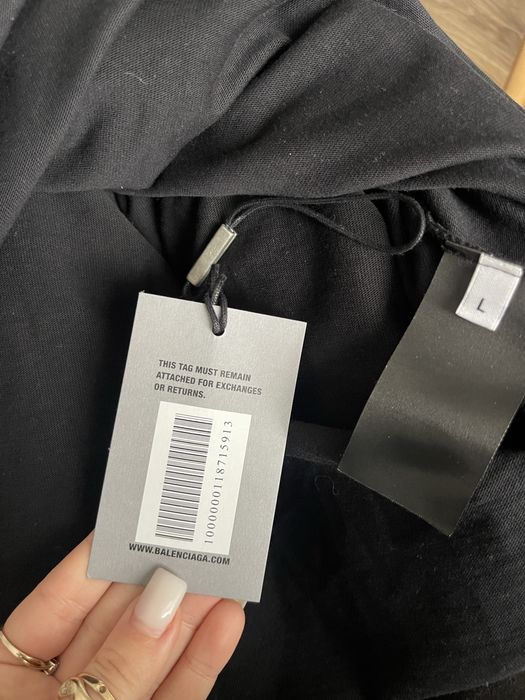 Koszulka męska Balenciaga, oryginalna, z metką
