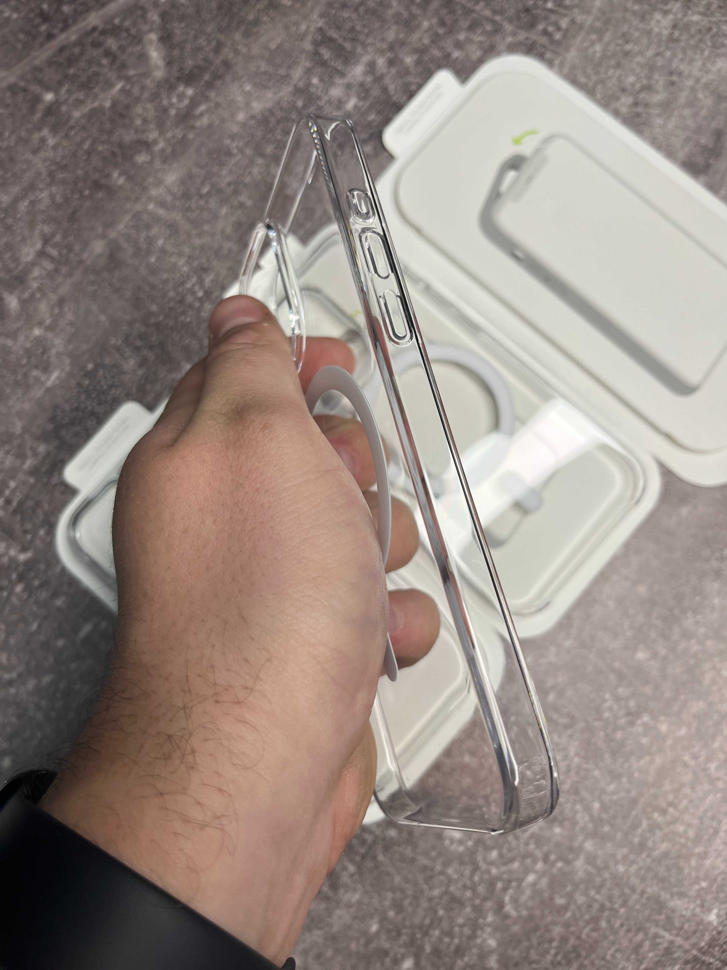 Чохол Clear Case MagSafe + Animation для iPhone 15 Pro Max Айфон