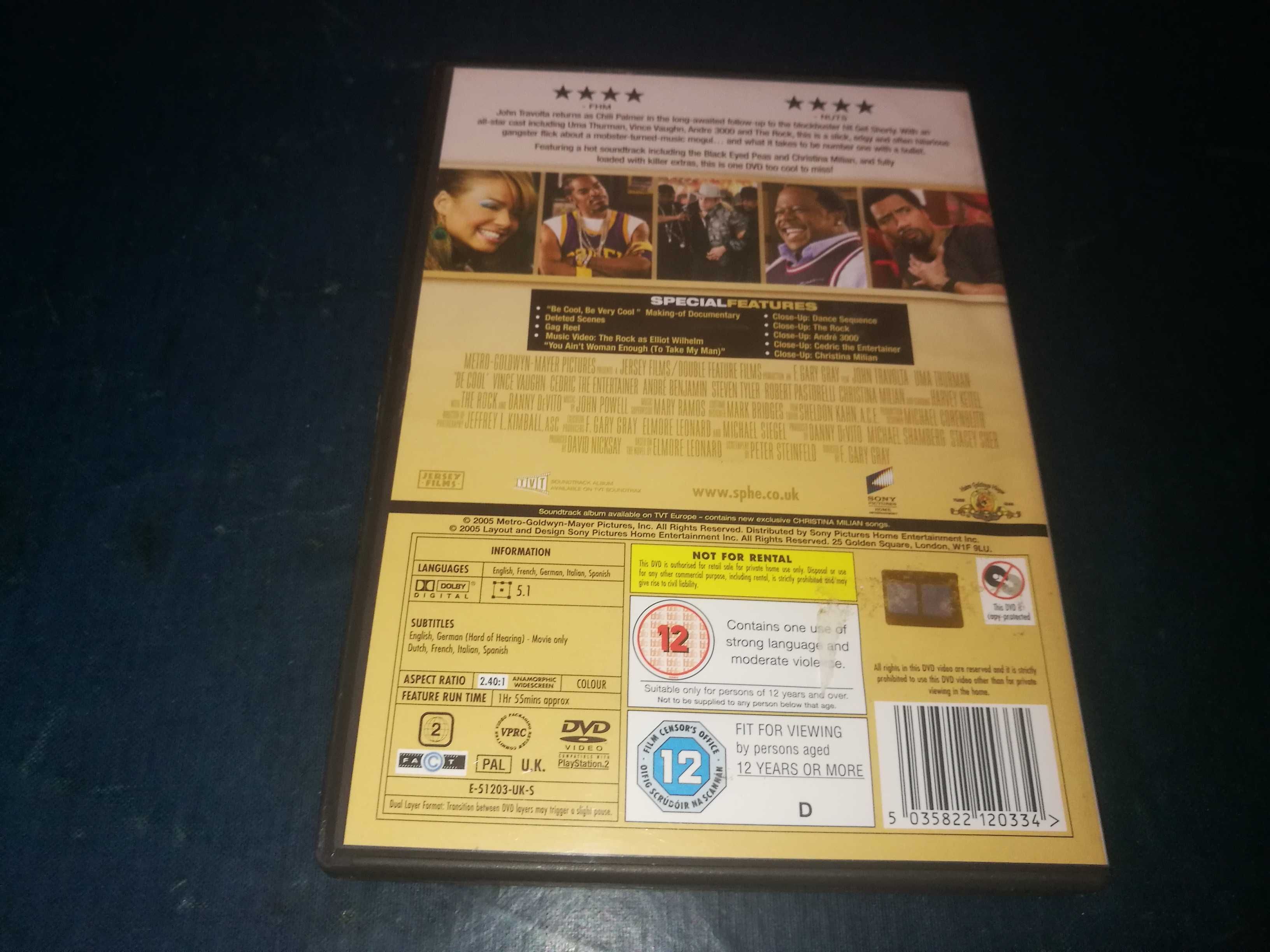 BE COOL DVD (legendagem em Inglês)