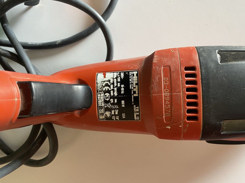 HILTI TE 2 te2 komplet Walizka instrukcja