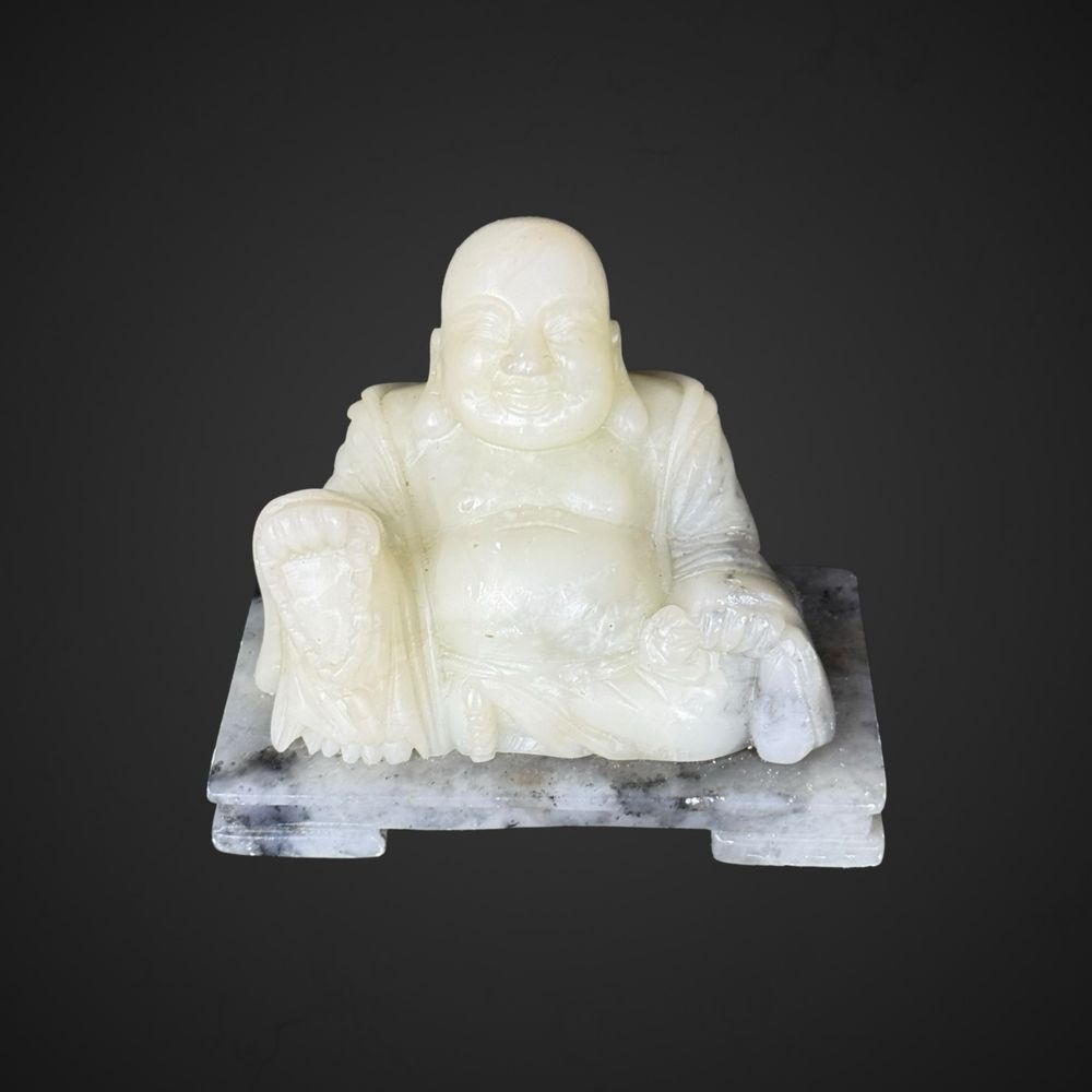 Figurka Śmiejący się budda kamień mydlany azja Chiny B41/61814