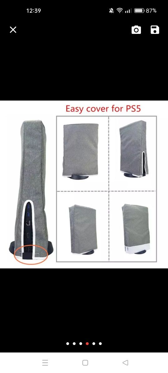 Capa de proteção PlayStation 5