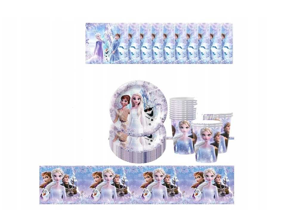 Dekoracje urodzinowe Frozen Elsa kraina lodu urodziny olaf