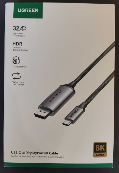 Cabo ugreen type-c para HDMI 8K 60Hz