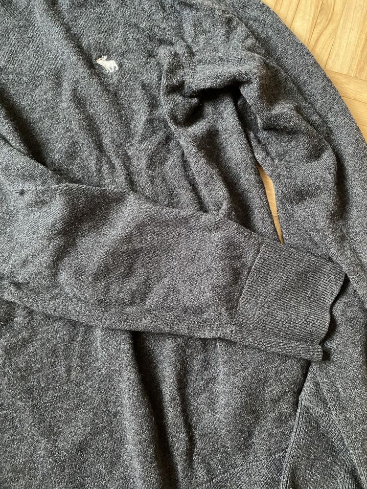 Abercrombie&Fitch sweter wełna wełniany merino bawełna XS S M