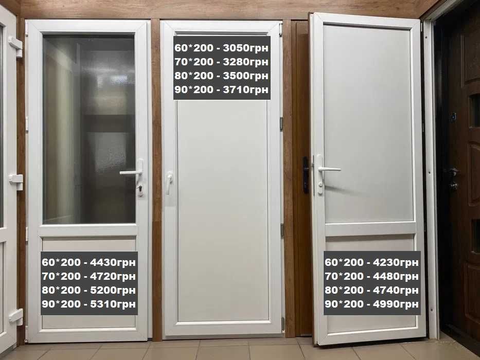 ВХІДНІ та МІЖКІМНАТНІ металопластикові двері в НАЯВНОСТІ
