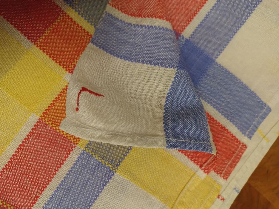 Obrus retro, PRL ok.130x130 cm