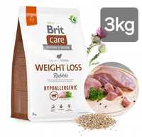 Brit Care 3kg + Gratis, Weight Loss Pokarm dla Psa Nadwaga Królik