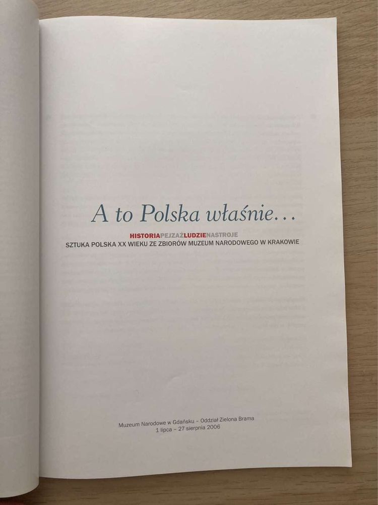 Katalog wystawy z 2006 "A to Polska właśnie" sztuka polska XX wieku