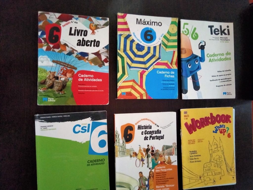Livros 5/6 ano de escolaridade.