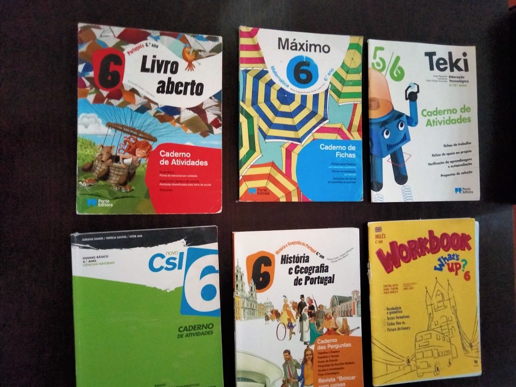 Livros 5/6 ano de escolaridade.