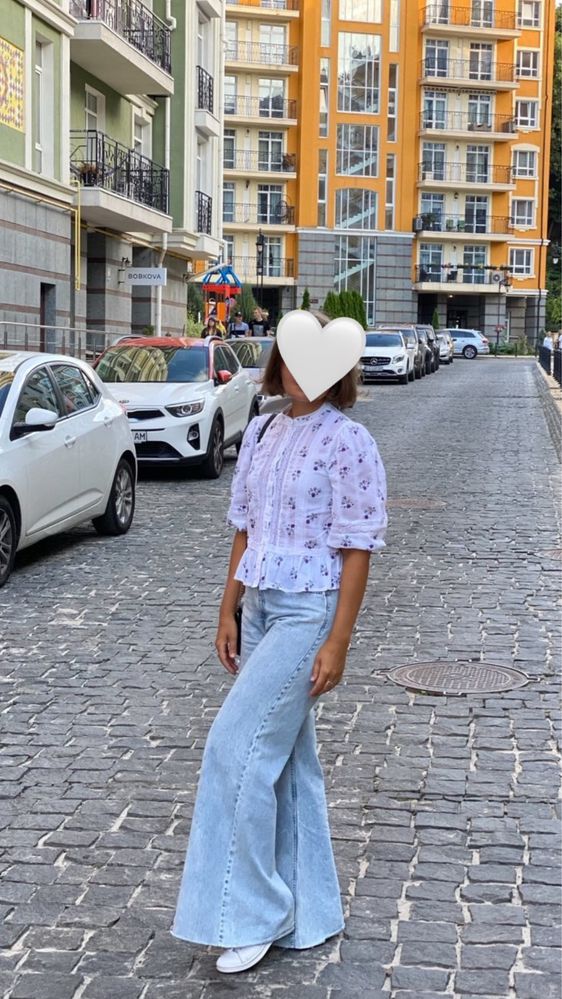 Джинси wide leg bershka 38р