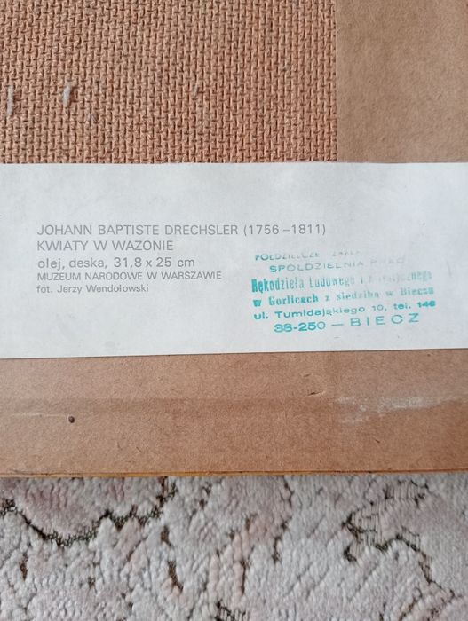 Obraz kwiaty w wazonie reprodukcja