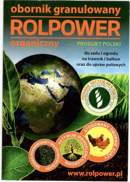 OBORNIK KURZY ROLPOWER organiczny-granulowany - PRODUCENT !!!