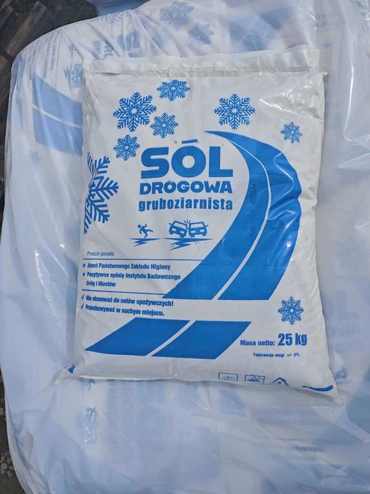 SÓL DROGOWA w workach 25kg, piasek drogowy, mieszanka piaskowo-solna