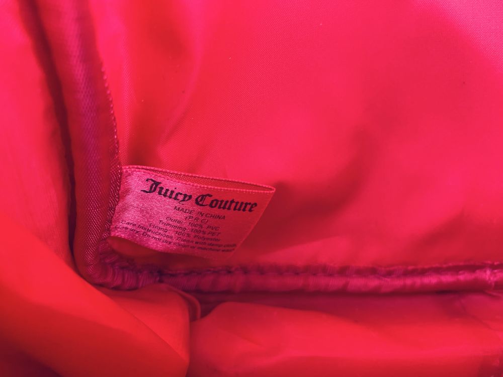 Różowy plecak damski Juicy Couture torba torebka y2k shoulder bag