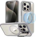 ESR Halolock kickstand etui MagSafe iPhone 15 Pro stojak szara ramka