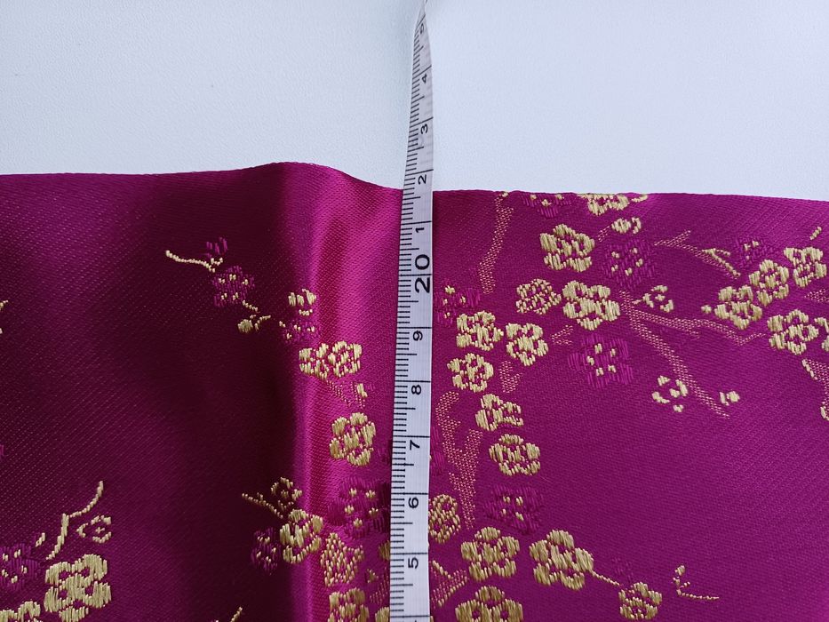 Bolsa/Porta-guardanapos de estilo chinês, com motivos florais