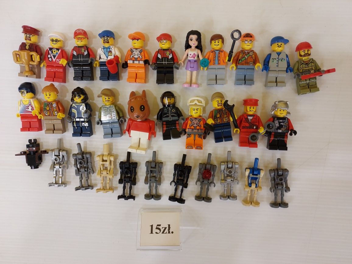 Lego figurki różne.