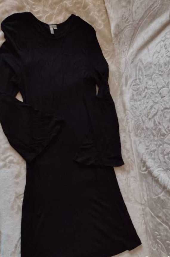 (46/3XL) ASOS/ Czarna sukienka dzianinowa z Londynu