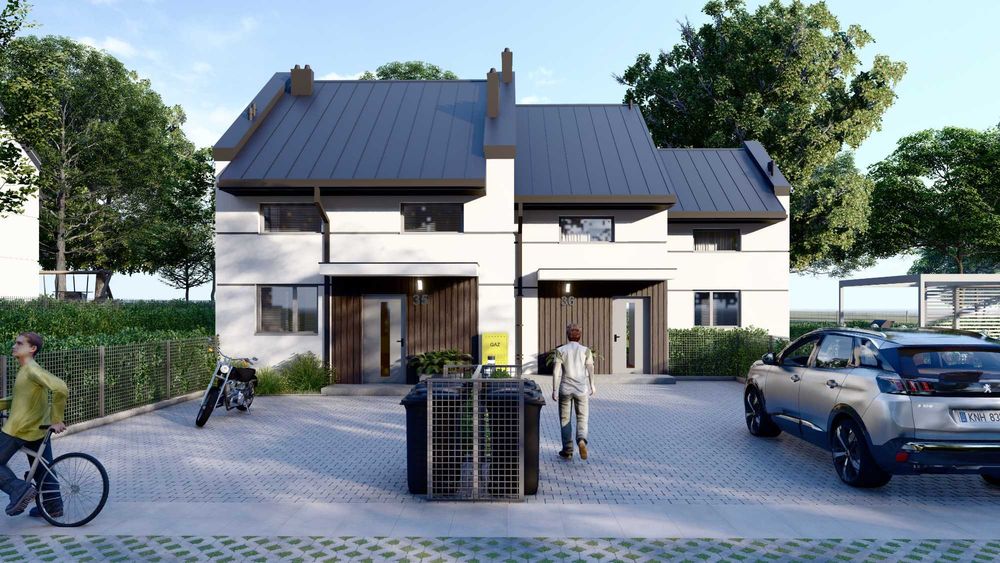 Bezczynszowy bliźniak z ogródkiem – 5 min od Białegostoku, pełne media