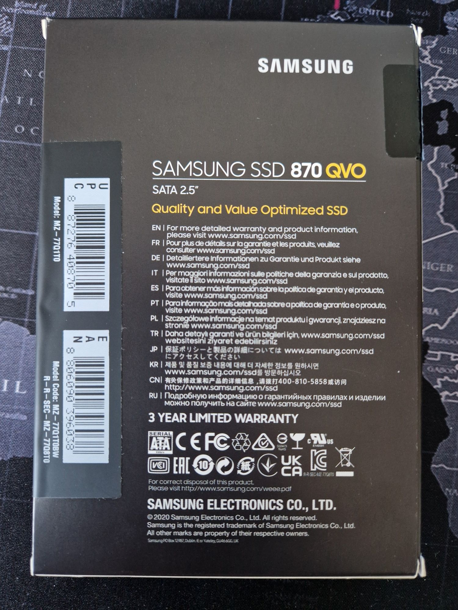 Dysk SSD Samsung 1TB 870 QVO