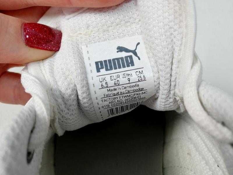 Женские кожаные кроссовки Puma Smash L Couro