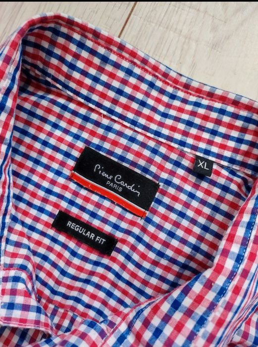 Pierre Cardin świetna koszula w kratkę rozm xl