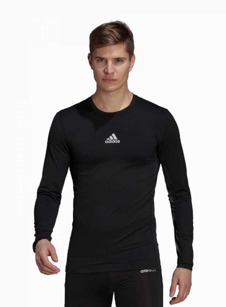 Мужская кофта Лонгслив термобелье рашгард ADIDAS Techfit Compression