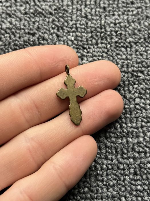 Вінтажний латунний хрестик