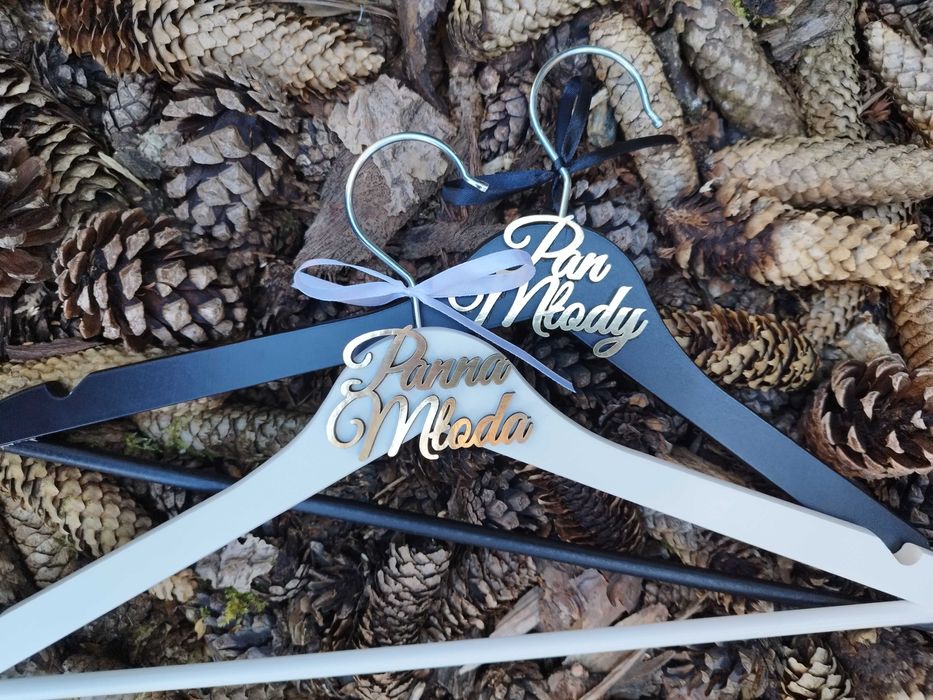 Wieszaki ślubne*Panna Młoda*Pan Młody*glamour