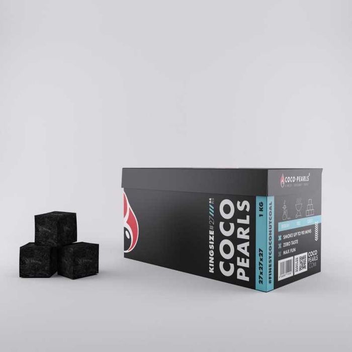 COCO PEARLS | Węgiel do Fajki Wodnej Shisha 2Kg |27mm BOX