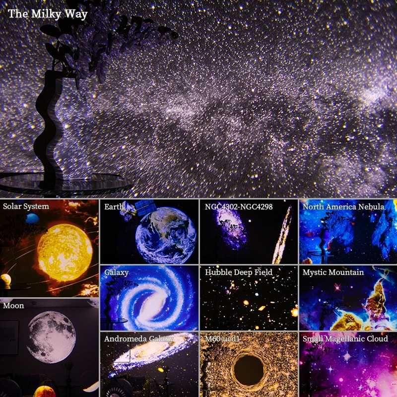 Projetor Starry Sky Night Light, para crianças