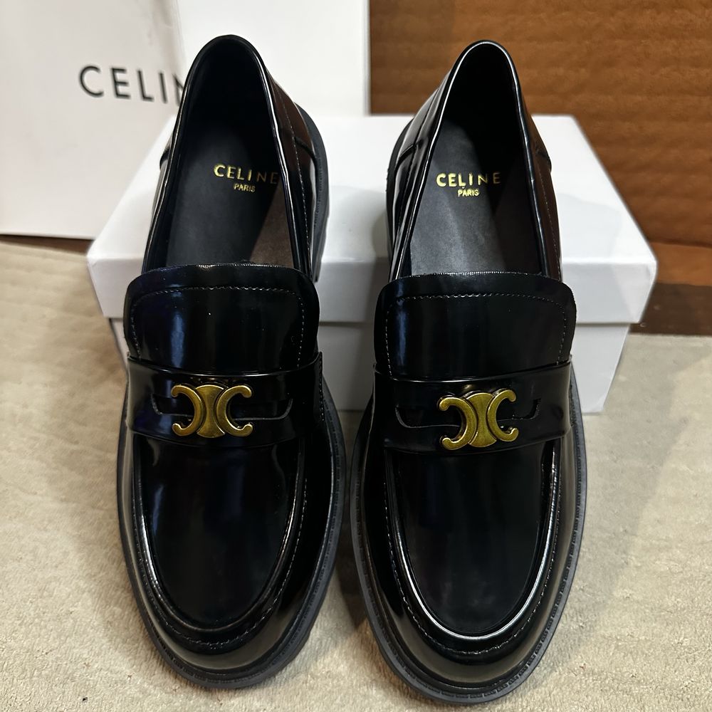 Buty Celine lakierkowane, od reki, pudelko