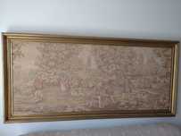 Quadro antigo tapeçaria gobelin