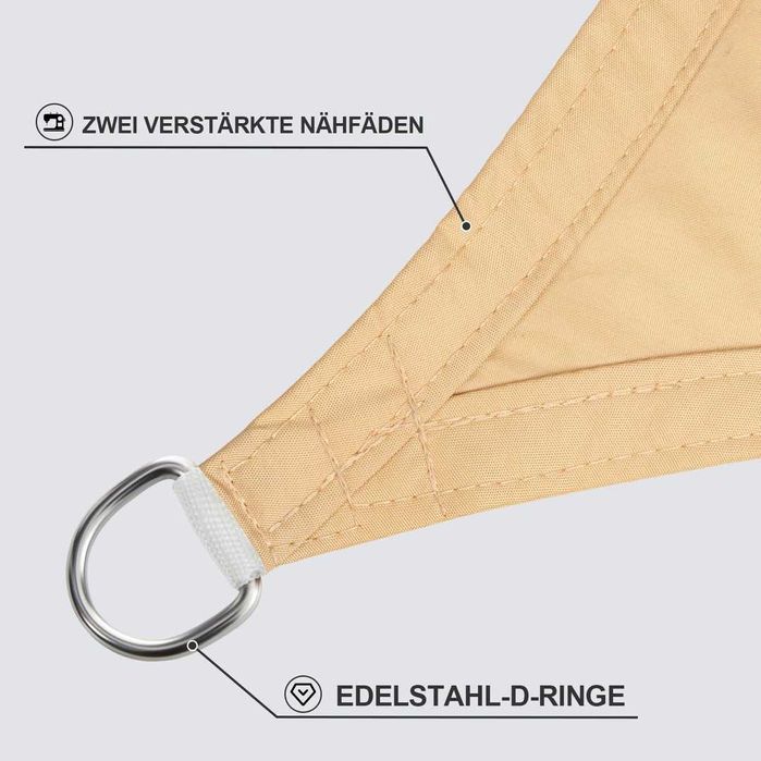 Toldo Lona Sombra Sunnylaxx 4x6m Bege