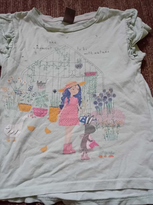 4 szt. koszulek z krótkim rękawem 116-122 cm