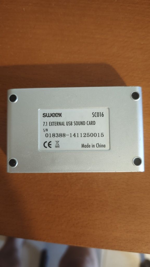 Placa de Som Externa Sweex 5.1 - 7.1
