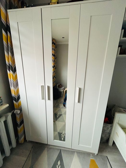 IKEA BRIMNES szafa 3 drzwiowa BIAŁA