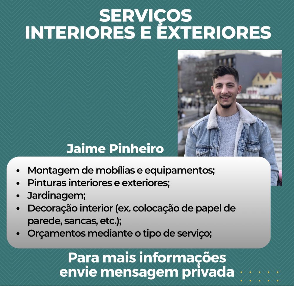 Serviços interiores e exteriores