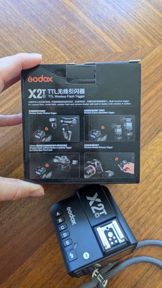 Godox X2T- C transmissor de Flash sem fios Canon