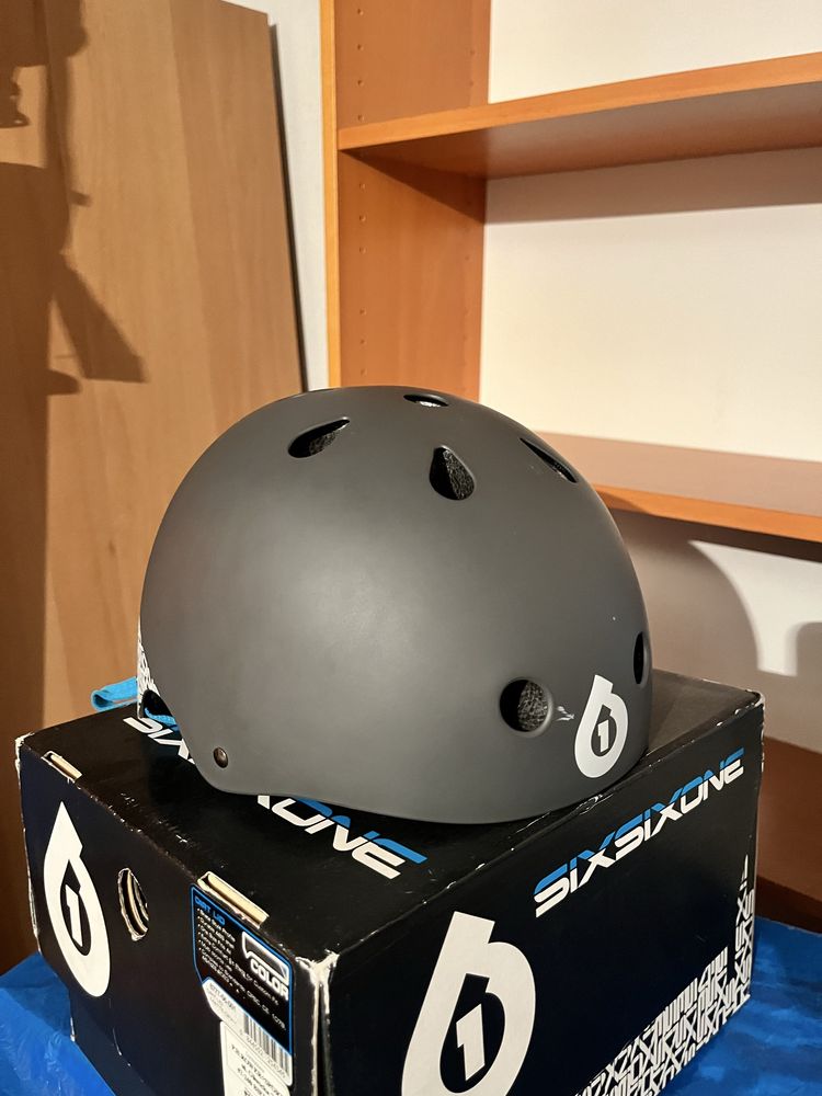 Kask Sixsixone Dirt Lid - szary mat, one size